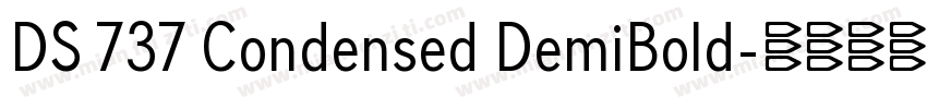 DS 737 Condensed DemiBold字体转换